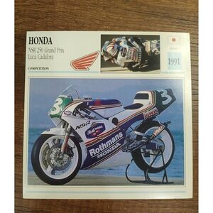 Honda NSR 250 GP Luca Cadalora 1991 Motorcycle Collection Card Atlas Edition
